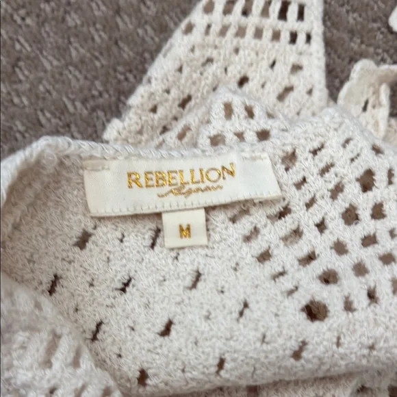 Cherry Crochet White Top - Picture 7 of 9